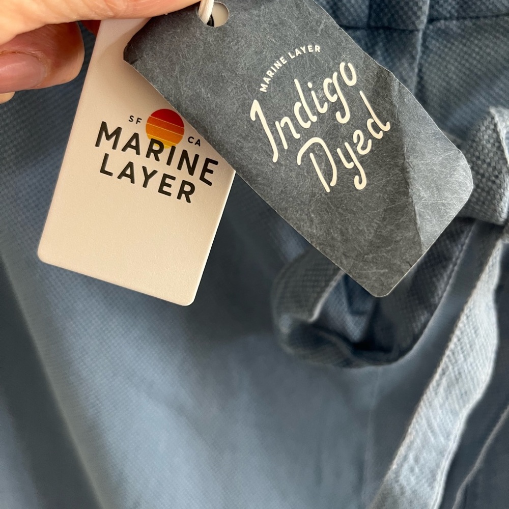 NWT MARINE LAYER Wide Leg Cropped Jumpsuit Size 10 - Picture 8 of 15